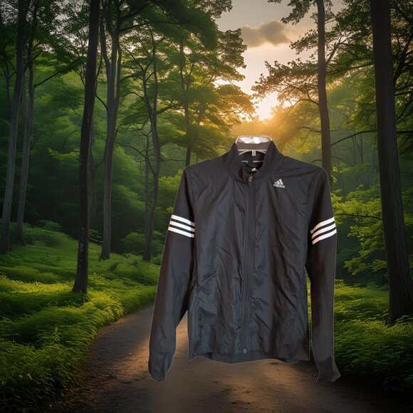 Women’s Adidas Running Response Windbreaker w/White Stripes in Size Small, NWOT - Picture 7 of 12
